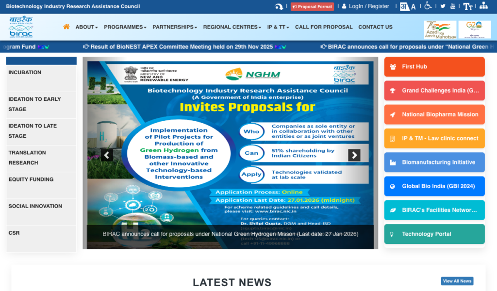 Biotechnology Ignition Grant