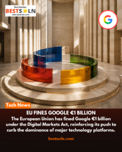 EU Fines Google EURO 1 Billion