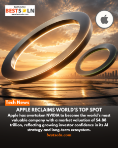 Apple Reclaims World's Top Spot