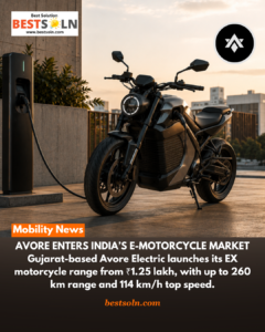 Avore Enters India's E-Motorcycle Market