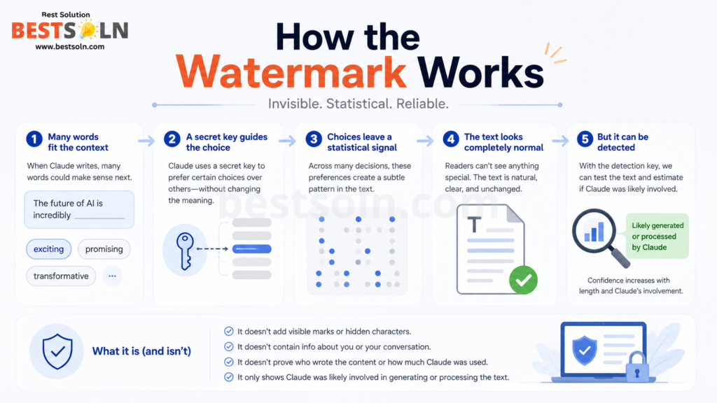Claude's Invisible Watermark Is Here: What Anthropic's New AI Text Marking Actually Means For You 3 How the Watermark Works