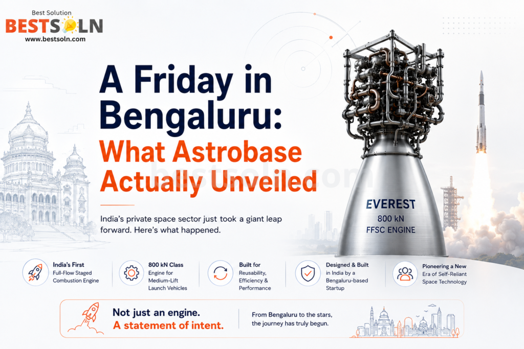 Astrobase's EVEREST Engine: How a Bengaluru Startup Is Chasing Rocket Science's Hardest Problem 2 A Friday in Bengaluru: What Astrobase Actually Unveiled