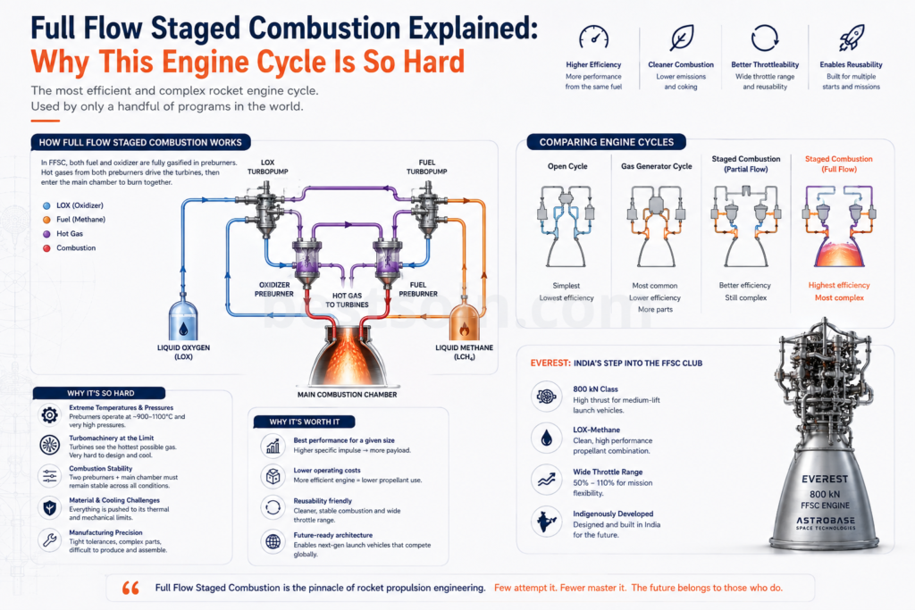 Astrobase's EVEREST Engine: How a Bengaluru Startup Is Chasing Rocket Science's Hardest Problem 4 Full Flow Staged Combustion Explained: Why This Engine Cycle Is So Hard