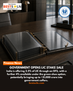 Government Opens LIC Stake Sale