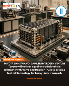 Toyota Joins Volvo, Daimler Hydrogen Venture