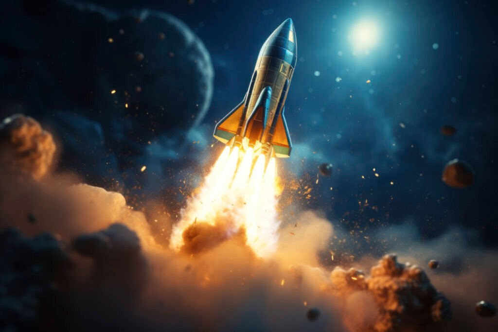 Futuristic Space Rocket