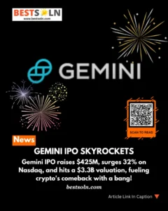 Gemini IPO Skyrockets
