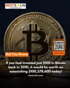 If you had invested just $100 in Bitcoin back in 2010, it would be worth an astonishing $100,378,600 today!